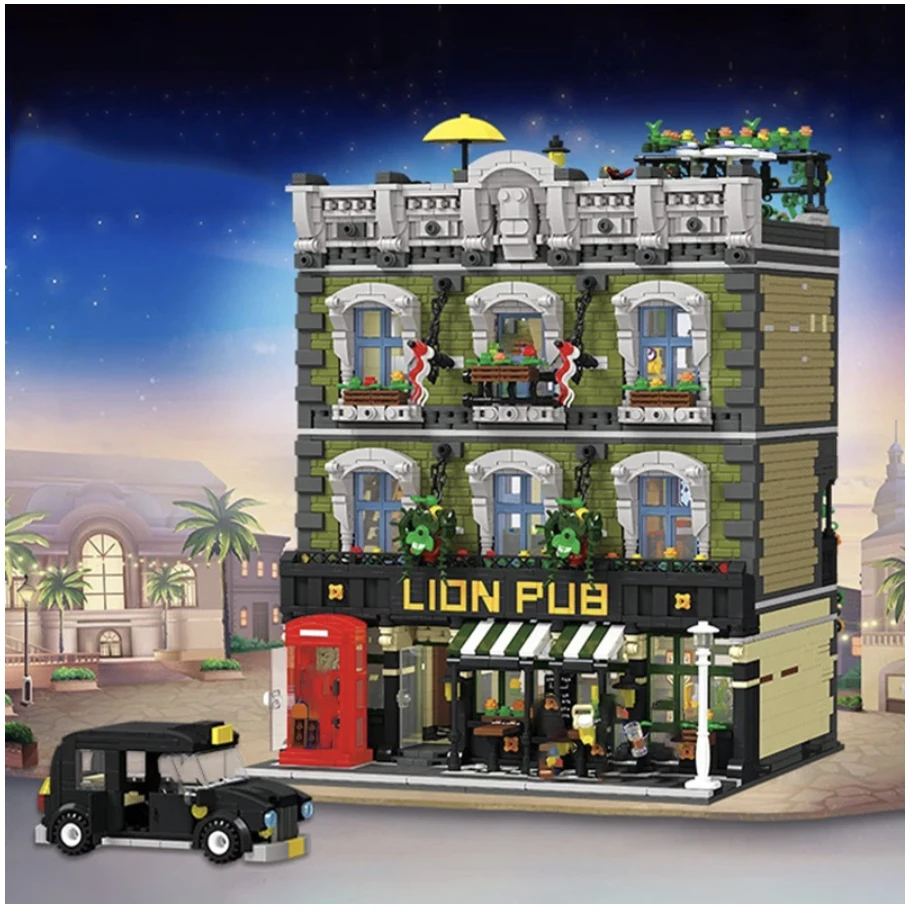 

Street View Bricks & Blooms Modular Garden Centre Police Station European House Modular Building Blocks Bricks Toy Gifts