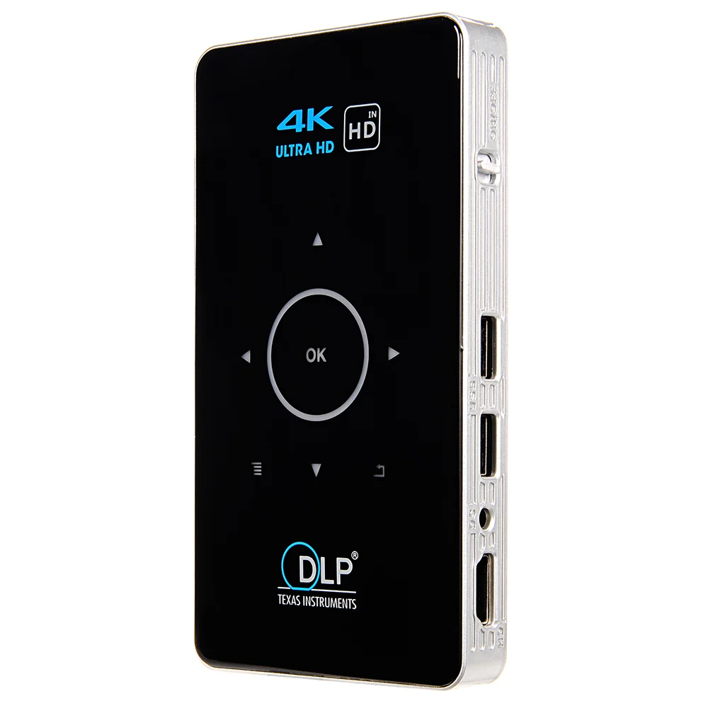 DLP C6 Mini 4K Android 9.0 2 4G 5 8G Wifi Bluetooth Портативный светодиодный видео домашний телевизор