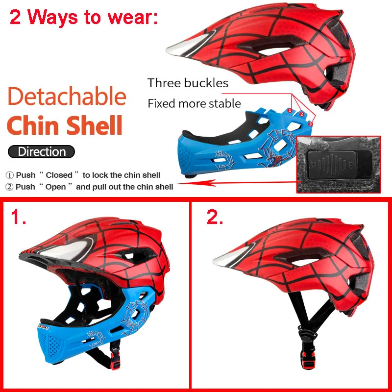 Велосипедный шлем с полным покрытием параллельный для детей катания на