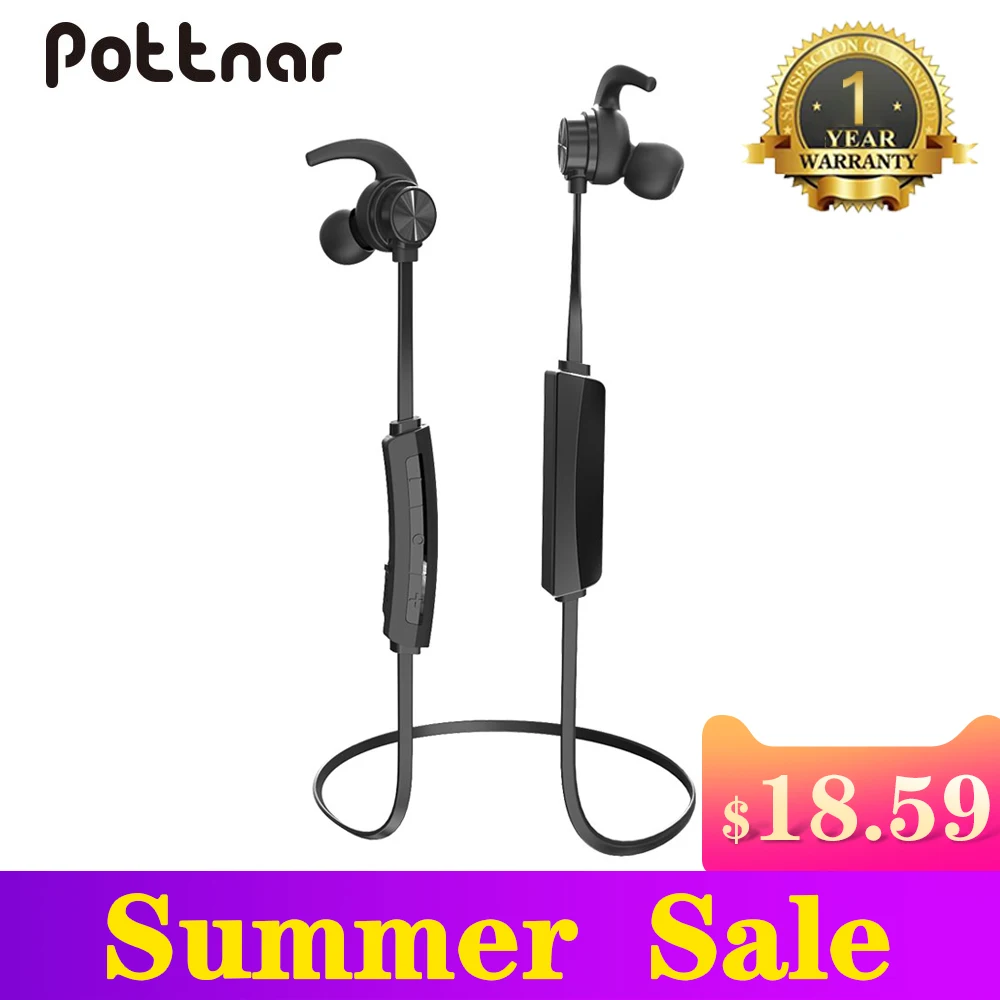 Pottnar новые сбалансированные шейные Bluetooth наушники гарнитура громкая музыка