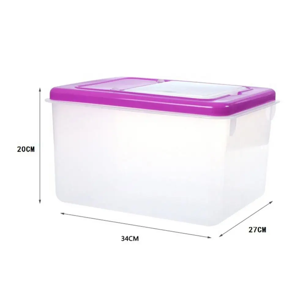 

80% Hot Sales !!! 10L Rice Storage Box Grain Cereal Dispenser Home Kitchen Flour Container Bucket