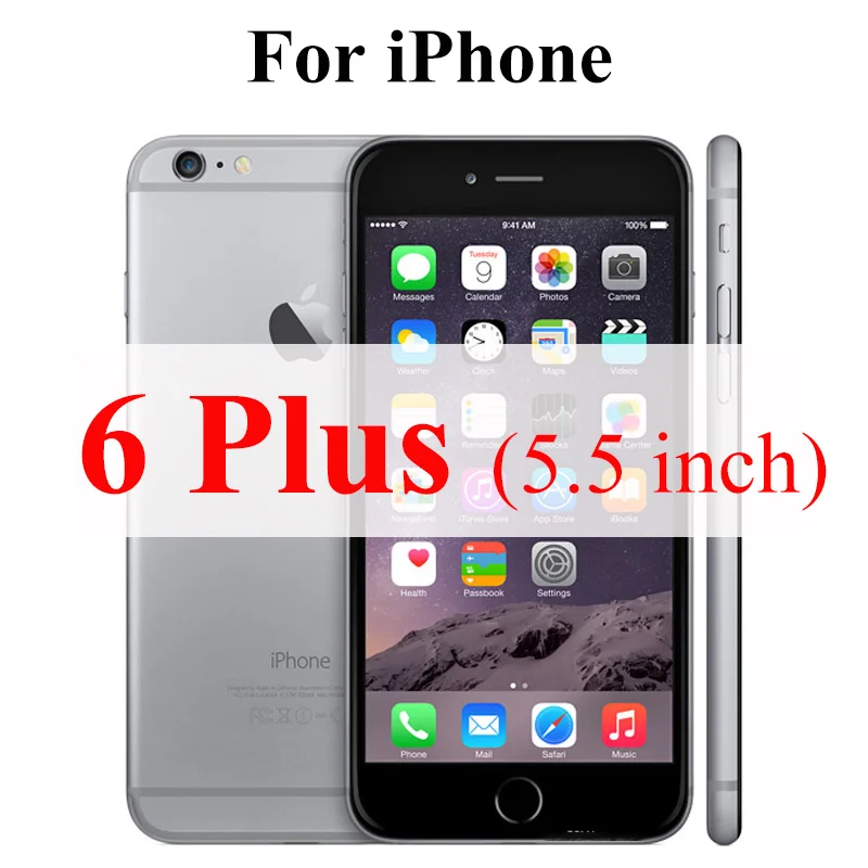 For iPhone 6 Plus Бронированное стекло Защитная пленка для iPhone 6 S XS Max 7 8 Plus XR 6 S экранная защита 10xs 10 X R закаленное стекло защитный лист SX RX - Цвет: For iPhone 6 Plus