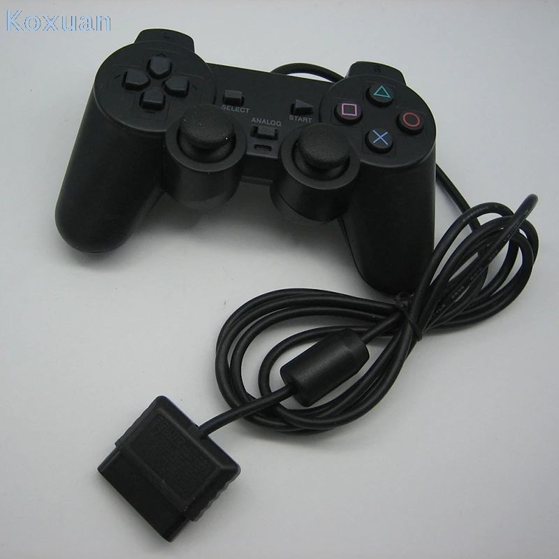 

1* Controller For PS2 Wired Game Controller Gamepad Joypad Original For PS2 /Playstation 2 PSX PS 1 Pcs Black Wholesale New