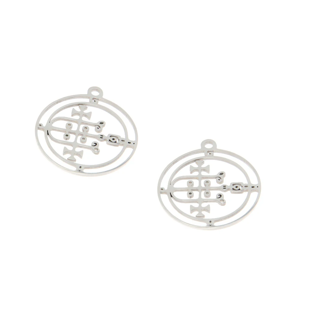 5 шт./лот подвеска с символом Gaap Ars Goetia king sigil, Малый ключ Соломона, герметичная подвеска kabbalah Goetia, 25 мм