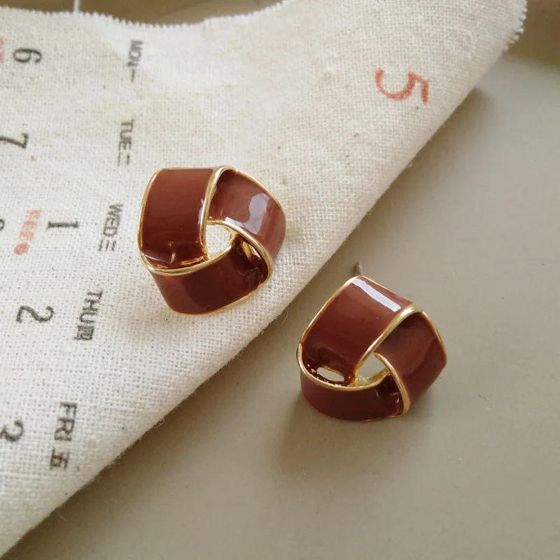 Женские серьги Vintag классические геометрические простые маленькие