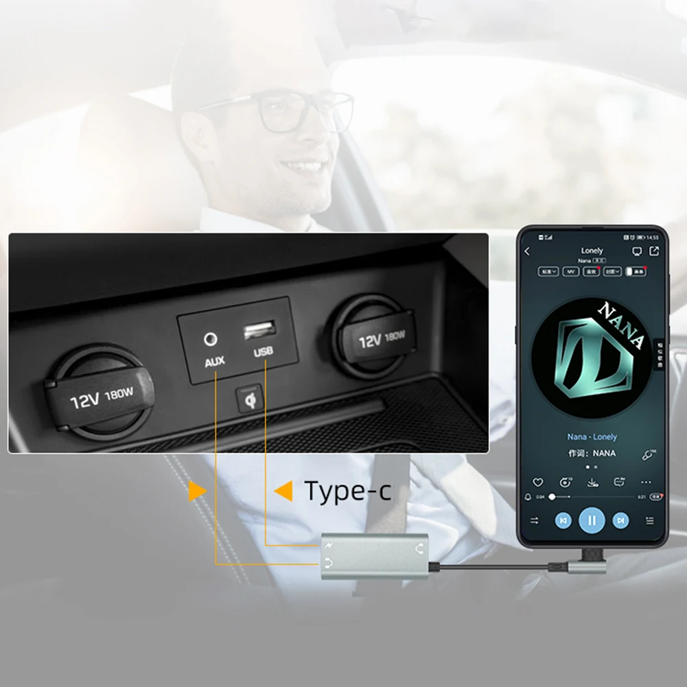 

Adapter 3 In 1 3.5mm USB-C Type-C Headphone Portable Adapter PD3.0 Quick Charging Cable Line Oxygen-free 18W (9V2A) Type-C