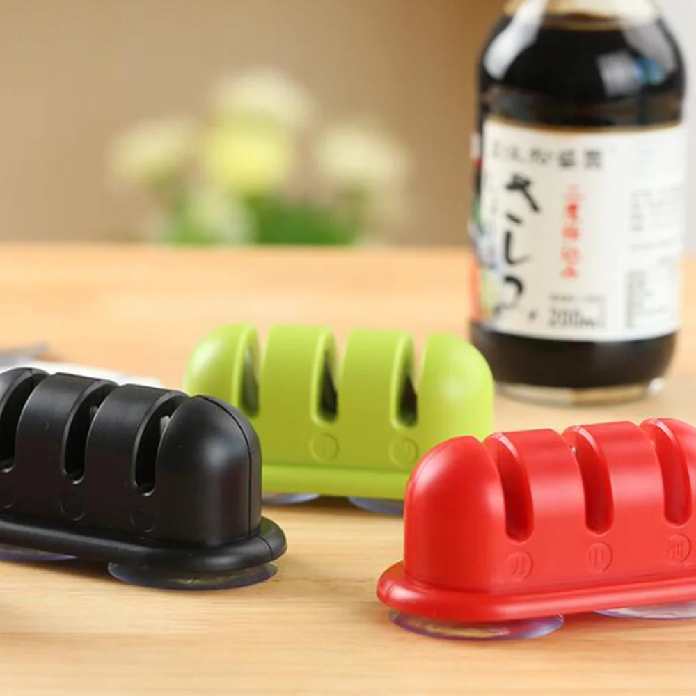 

Multifunctional Sharpener Non-slip Wear-resistant Household Sharpener Manual Sharpening Tool Sharpening Supplies with Suction