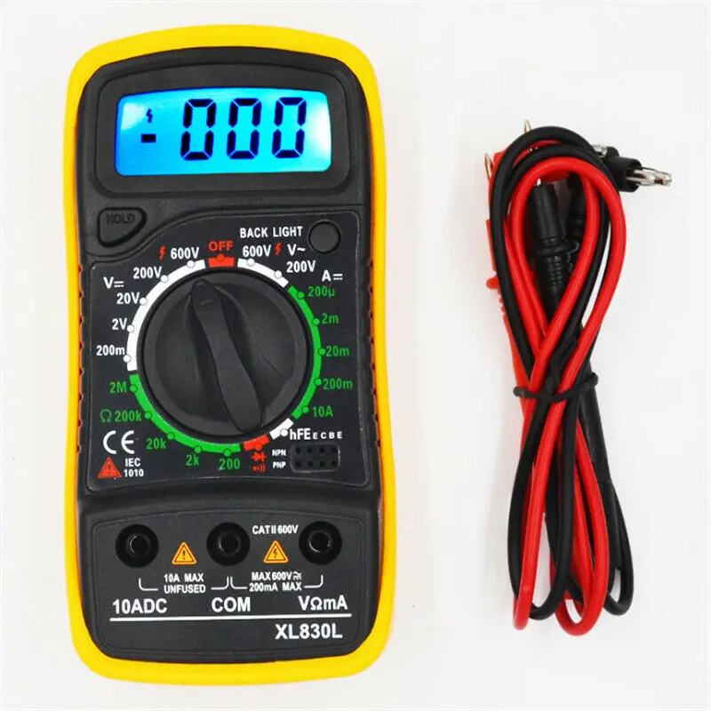 

Digital Professional Multimeter Tester LCD AC/DC Liquid Crystal Current Voltmeter Electric Tools Machine Maintenance 2-3/sec