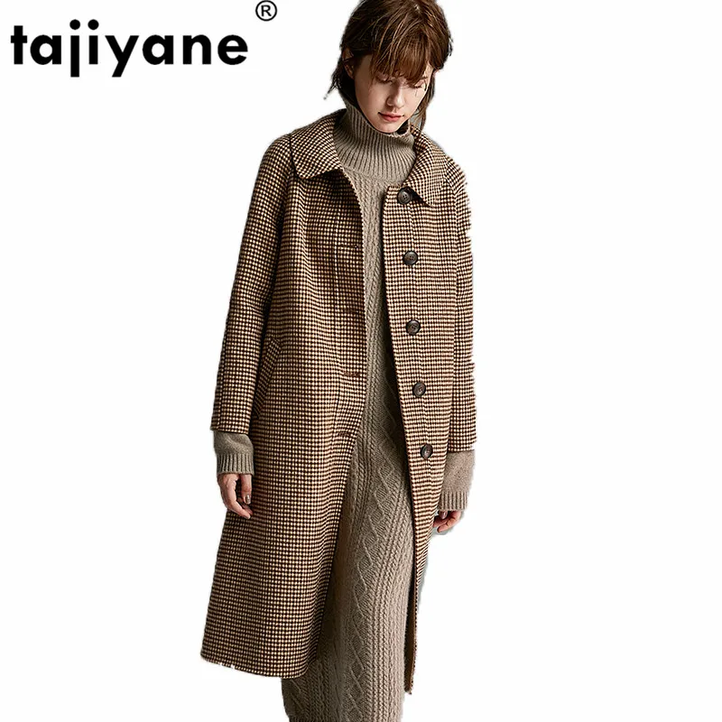 Пальто из натурального меха шерстяная куртка осенне зимнее пальто женская