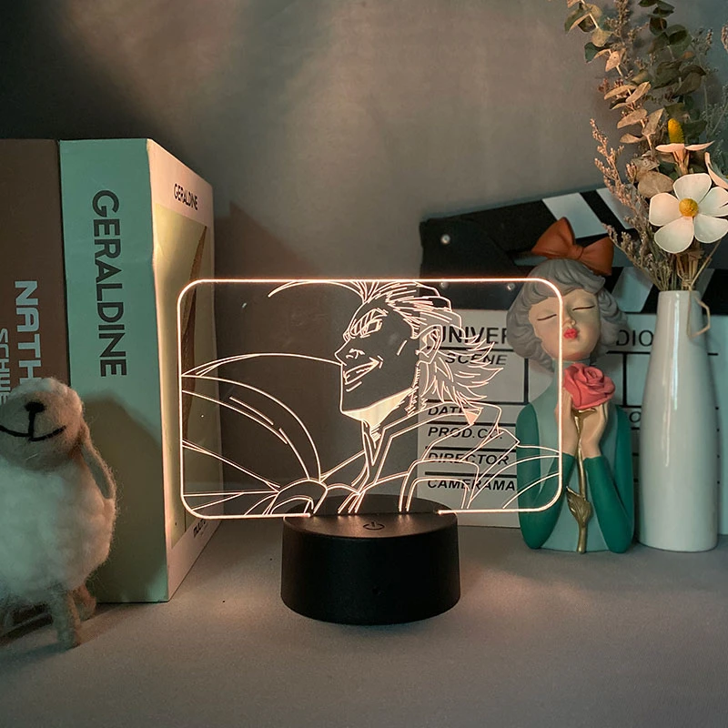 

My Hero Academia 3D Nightlight Table Lamp Anime for Boy Girl Cool Kids Bedroom Decor Manga Cute Cartoon Gift 16 Color Control