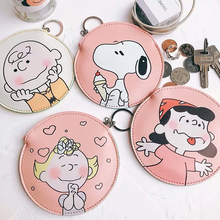 Peanuts Rogue Dog милый мультяшный Kawaii кошелек для мелочи из искусственной кожи тонкий мини кошелек для монет маленький ключ кошелек нулевой кошелек защелки сумки для гарнитур