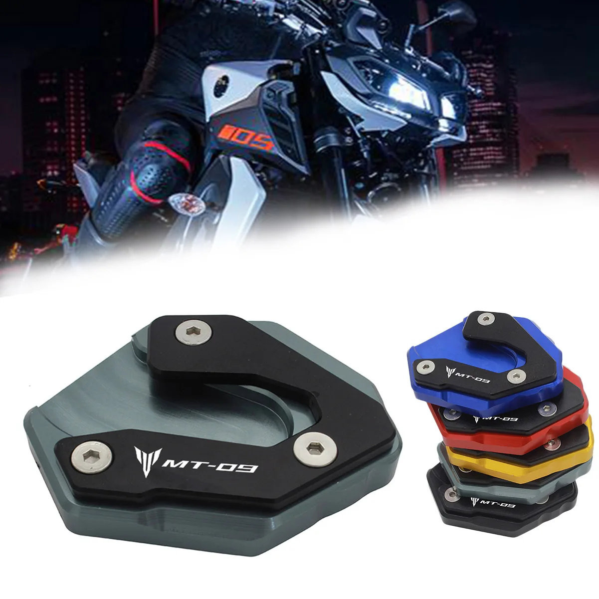 SEMSPEED CNC MT 09 подножка увеличенная боковая подставка удлинитель пластина для Yamaha mt09