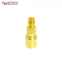 free shipping gold plating 2pcs qma male to rpsma female rf adapter