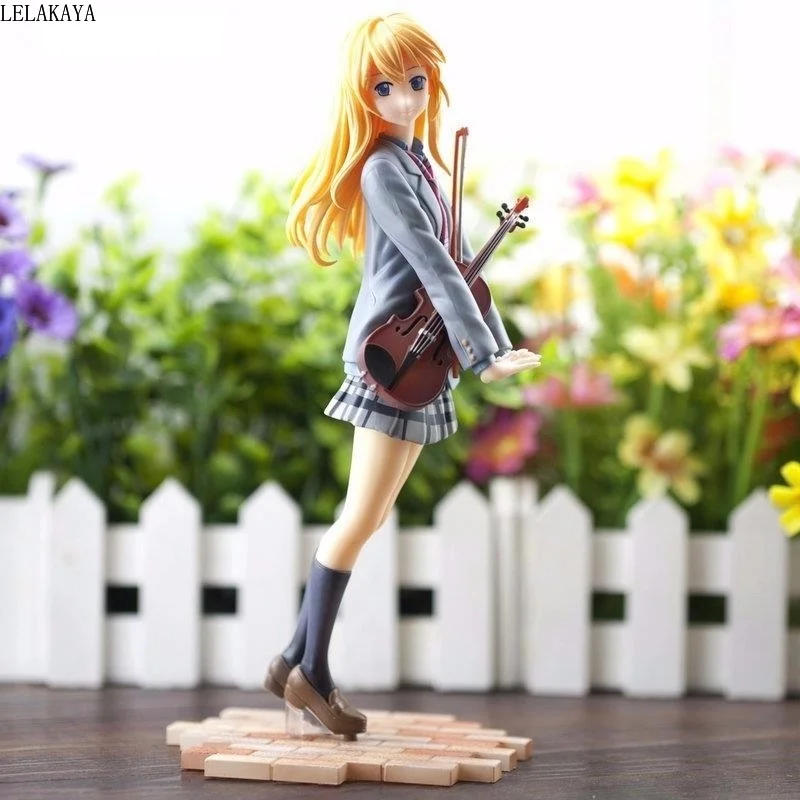 Новое поступление Аниме ваша лежа в апреле Kaori Miyazono скрипка Униформа Ver мультфильм кукла ПВХ фигурка Коллекционная модель игрушки подарок