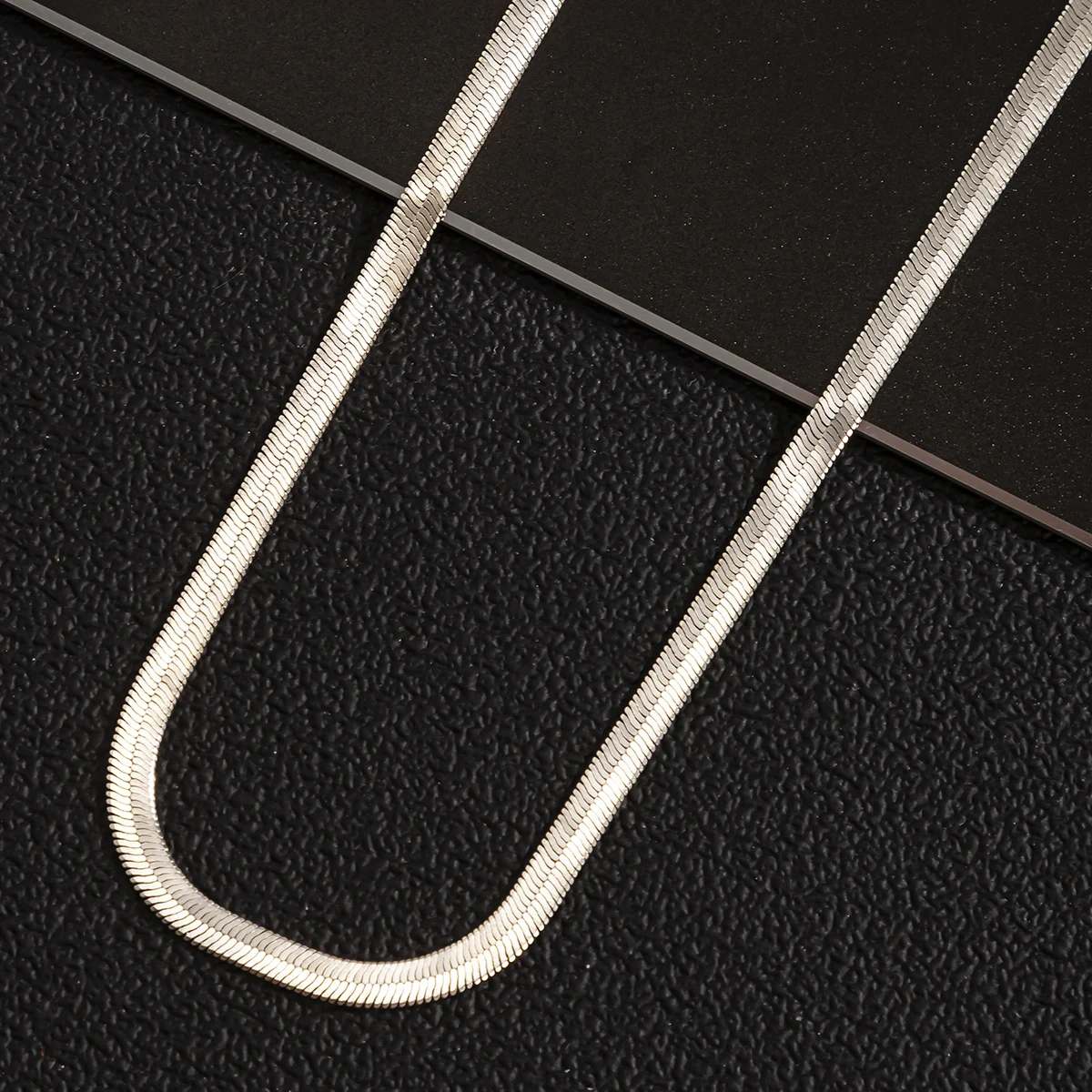 

IngeSight.Z Simple Minimalist Copper Flat Snake Chain Choker Necklace Gold Color Clavicle Necklace Collar for Women Jewelry Gift