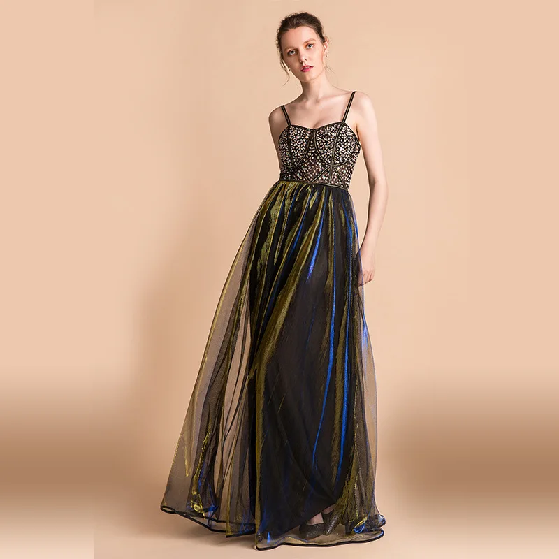 Сексуальное Тонкое перспективное вечернее платье для ночного клуба женский