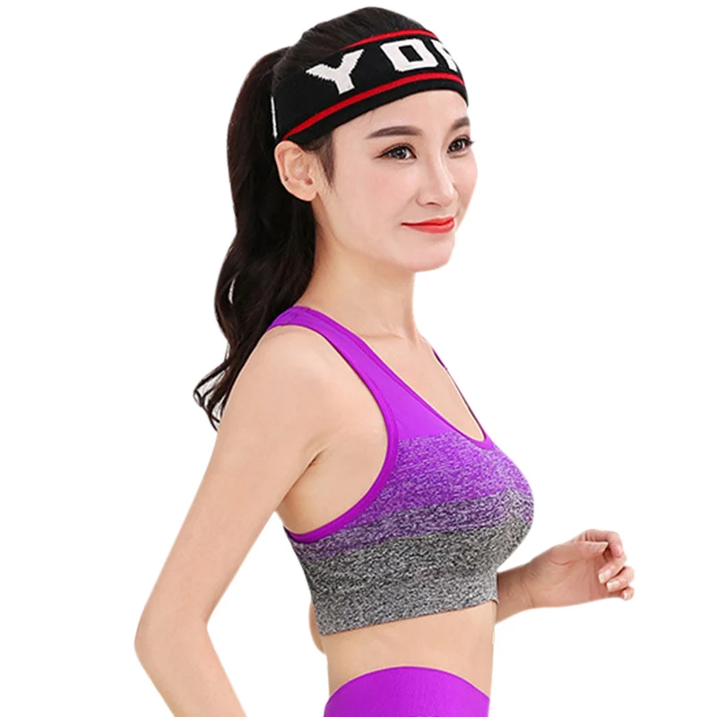 

Sports Bra High Stretch Breathable Top Fitness Women Padded Running Yoga Gym Seamless Crop Underwear