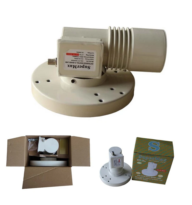 Спутниковые тарелки Supermax C Band Lnb lnbf band используются для получения сигналов c