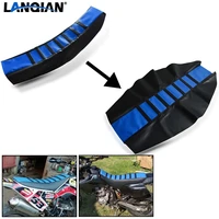 motorcycle leather striped soft grip gripper soft seat for yamaha yz wr ttr xt dt 80 85 125 230 250 426 450 600 f fx x parts