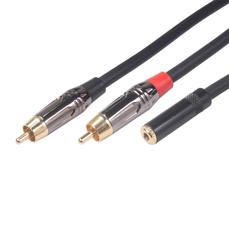 Audio Cable 3.5mm Jack Male to 2RCA Connector Adaptor Aux for Edifier Home Theater DVD VCD Headphones | Электроника