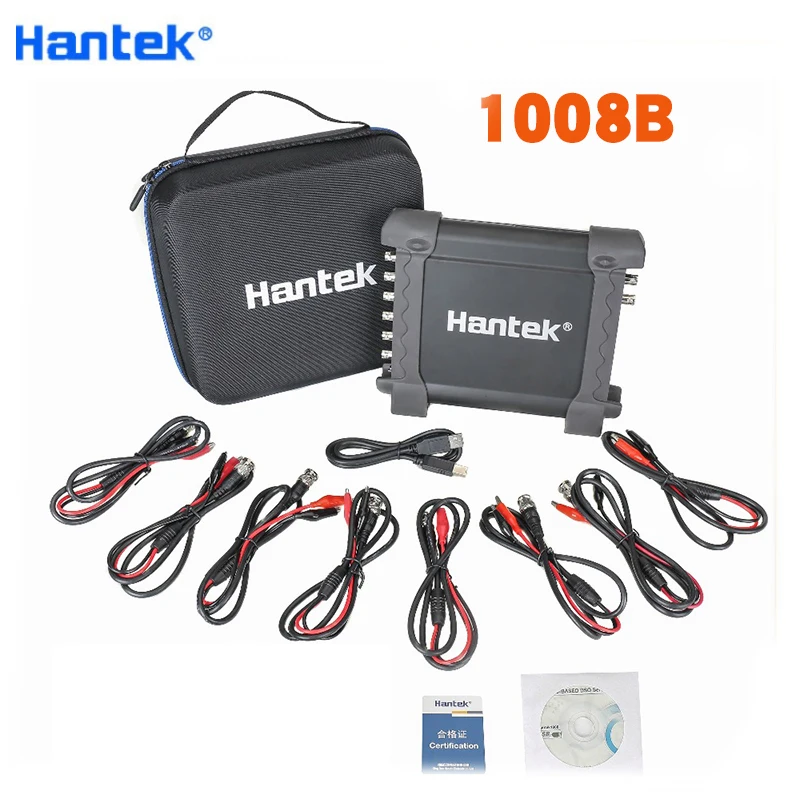 Hantek Автомобильная осциллограф 1008B 8CH 2.4MSa/s Портативный USB Цифровой Логический