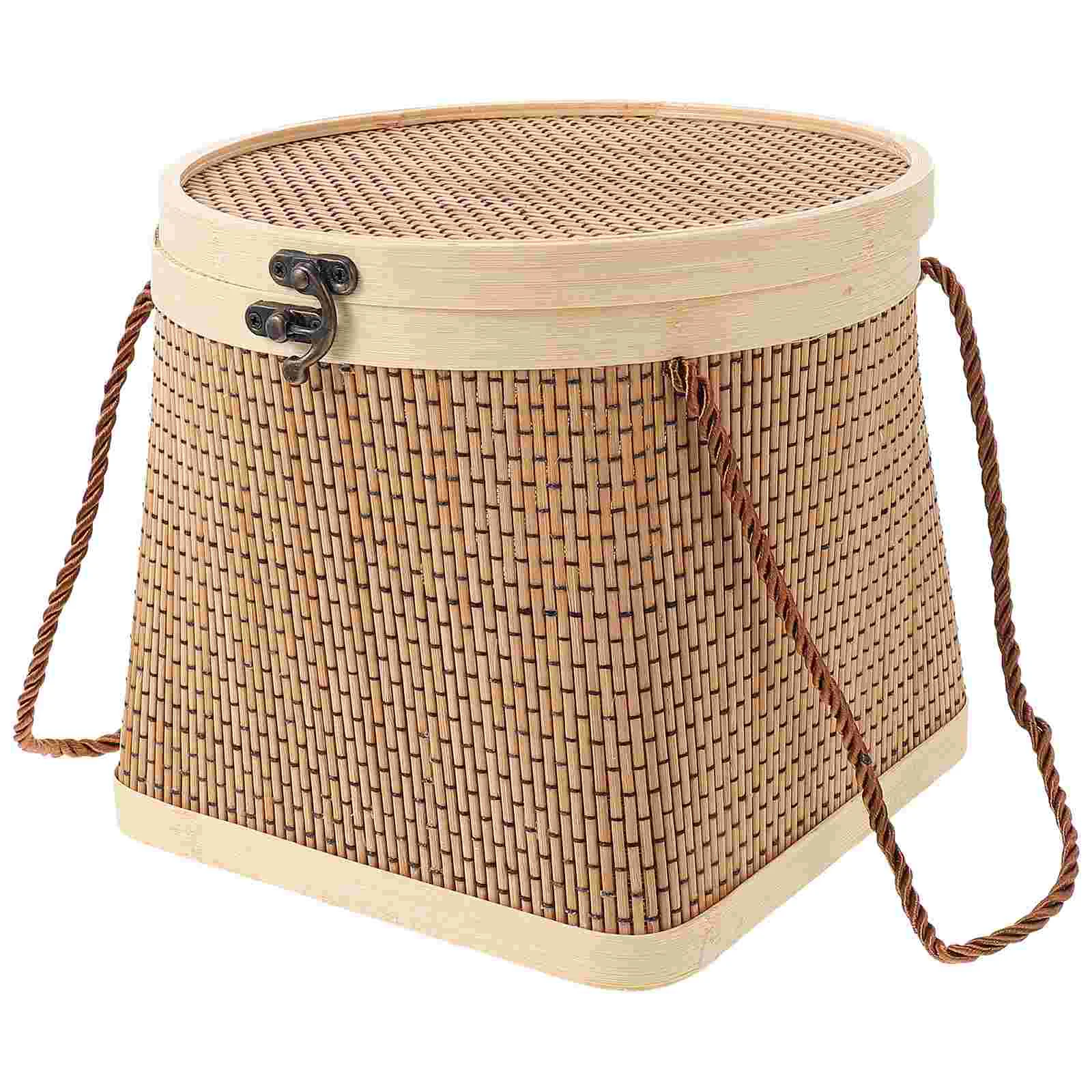 

1Pc Durable Crabs Storage Basket Zongzi Eggs Bamboo Holders (Wood Color)