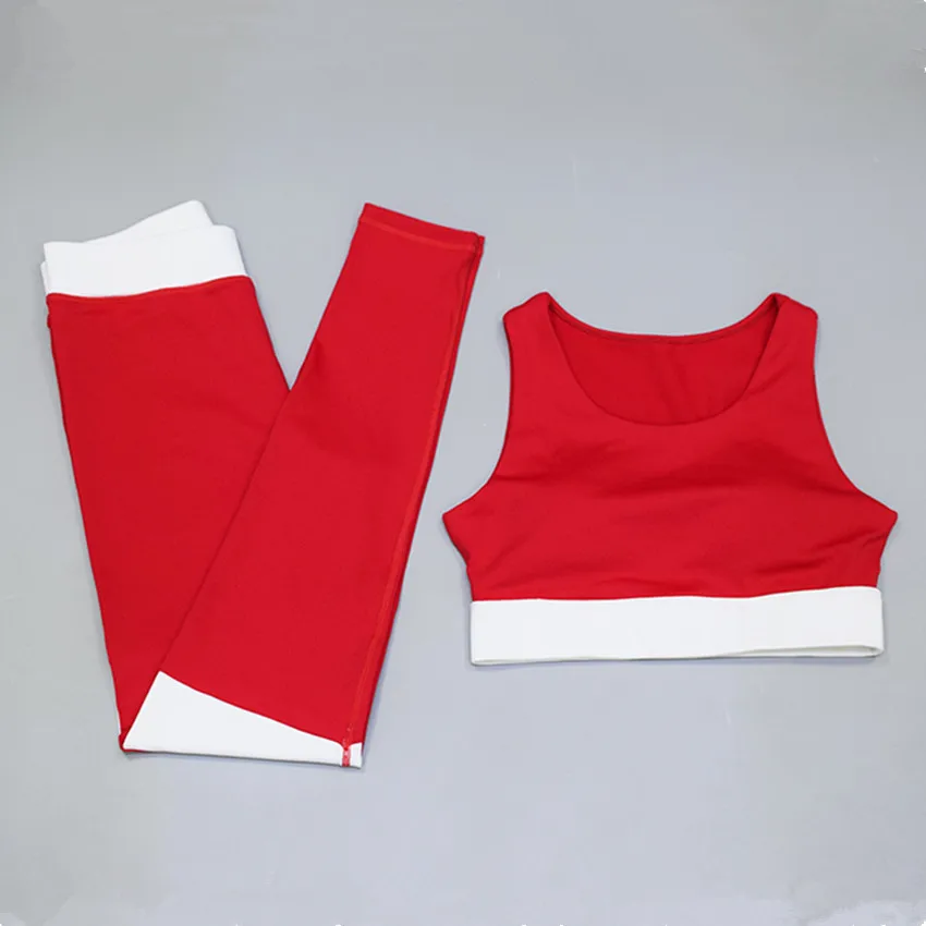 Женские комплекты для йоги однотонный спортивный костюм с высокой талией