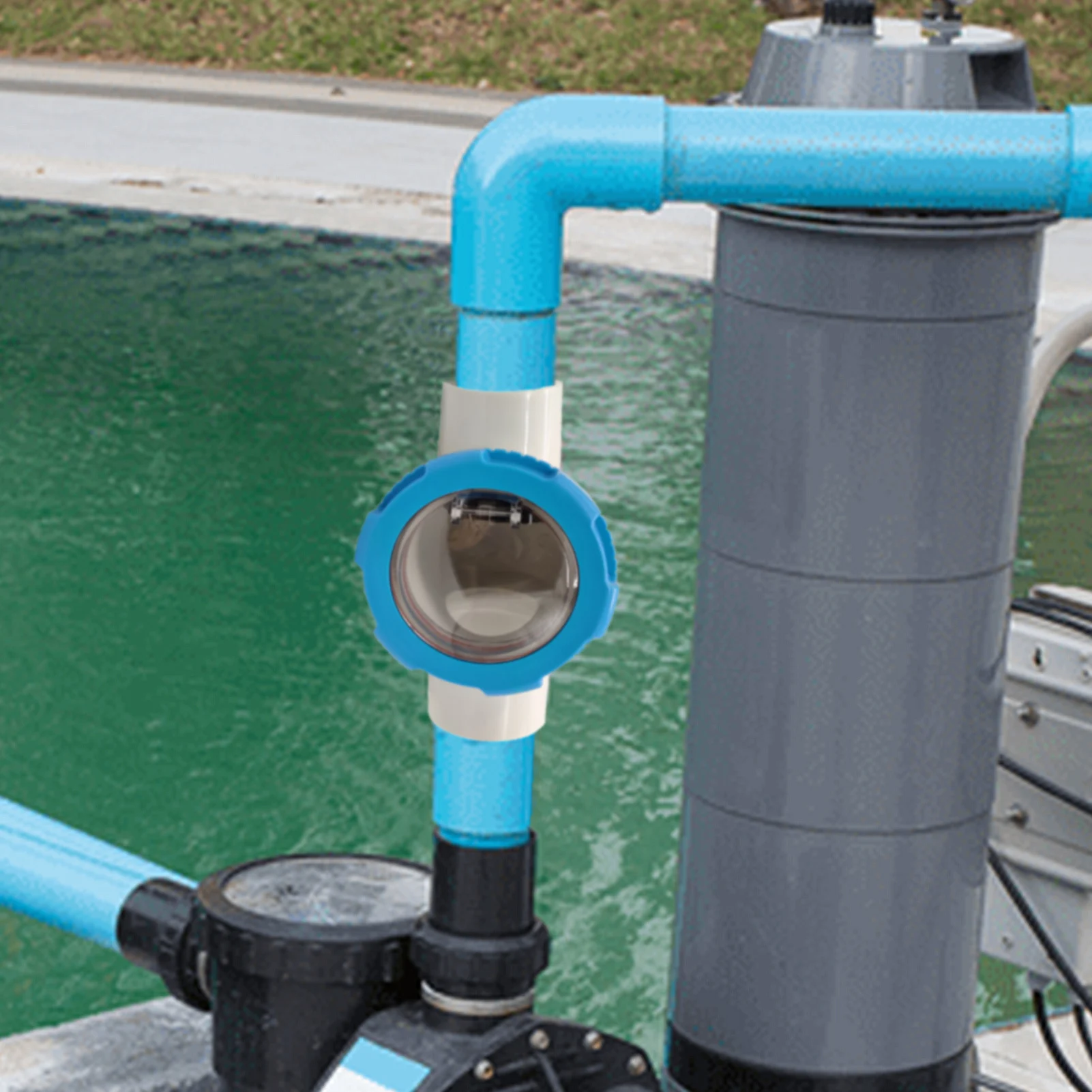 

Check Valve Durable Back-pressure Valve For Swimming Pool Check Valve With Perspective Mirror Pipeline Check Valve