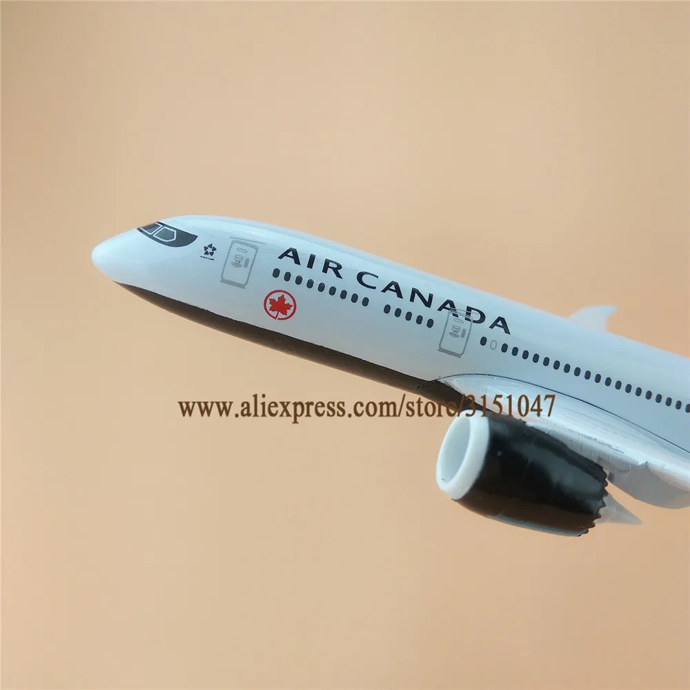 Новинка 20 см Black Air Canada Airlines B787 Boeing 787 Airways модель самолета металлический сплав