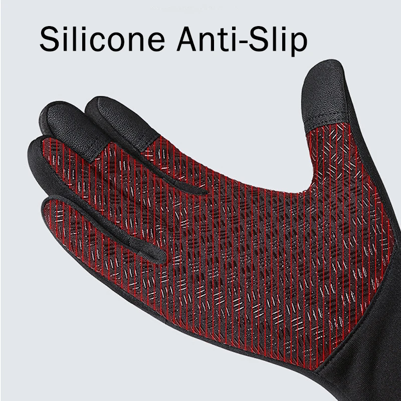 

Outdoor Fishing Waterproof Mens Gloves Touch Screen Women Sport Ridding Windproof Breathable Non-Slip Gloves Lady Ski Autumn