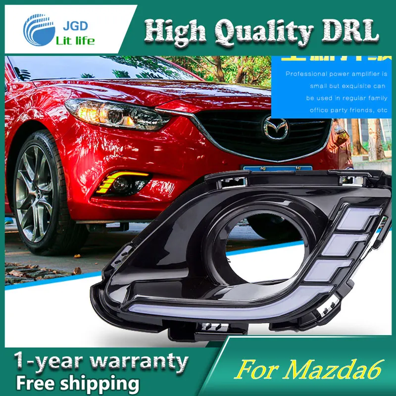 Бесплатная доставка! 12 В 6000k светодиодный дневный ходовой светильник чехол для