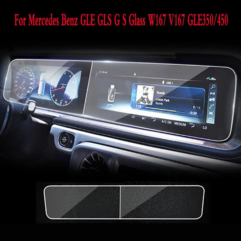 

For Mercedes Benz A series E series C series S series GPS navigation tempered glass protective film car interior sticker