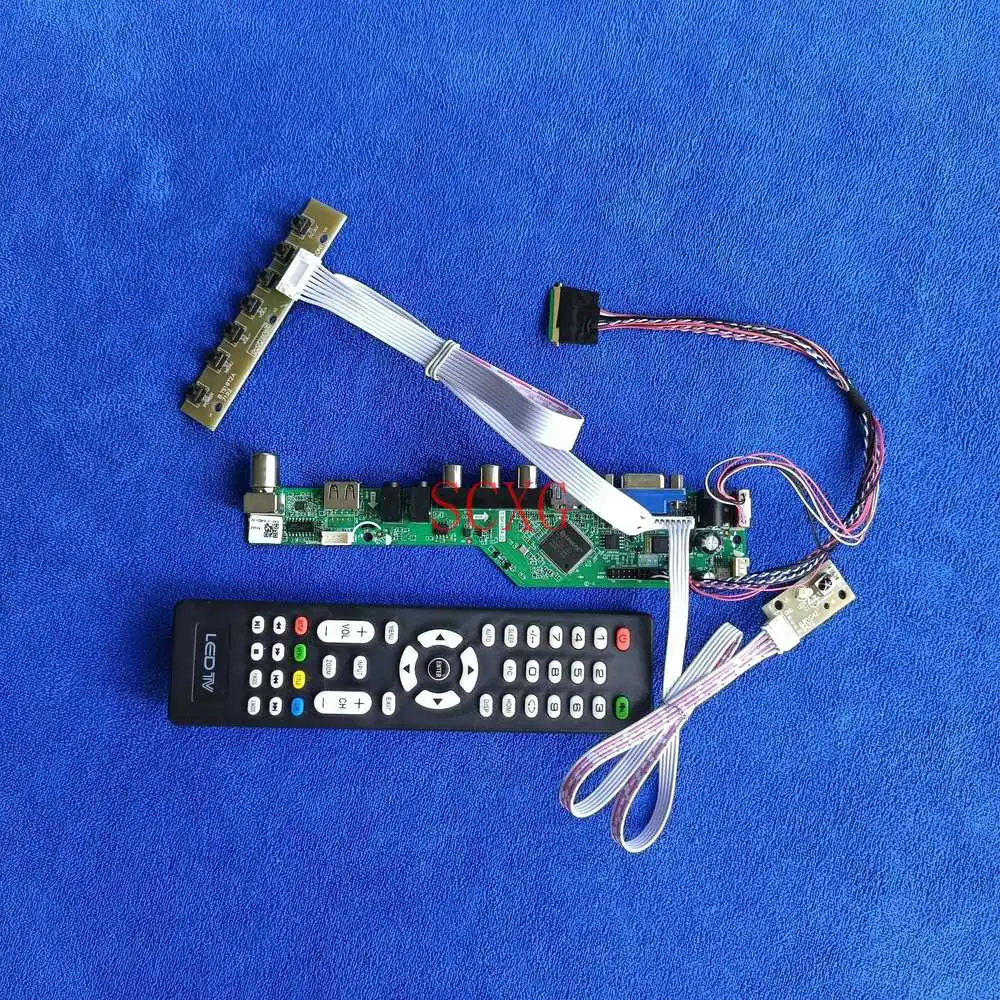 

В наборе 40 контактный LVDS 1366*768 подходит B140XTN03.0/B140XTN03.1/B140XTN03.6 Экран управляющая плата светодиодный совместимому с HDMI USB AV сигнала VGA аналоговый