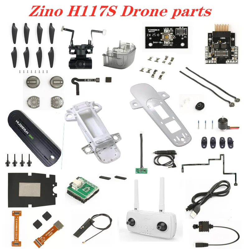 Hubsan Zino H117S Радиоуправляемый Дрон запасные части лезвие оболочки двигателя заряда дистанционного управления gps лампа полосы
