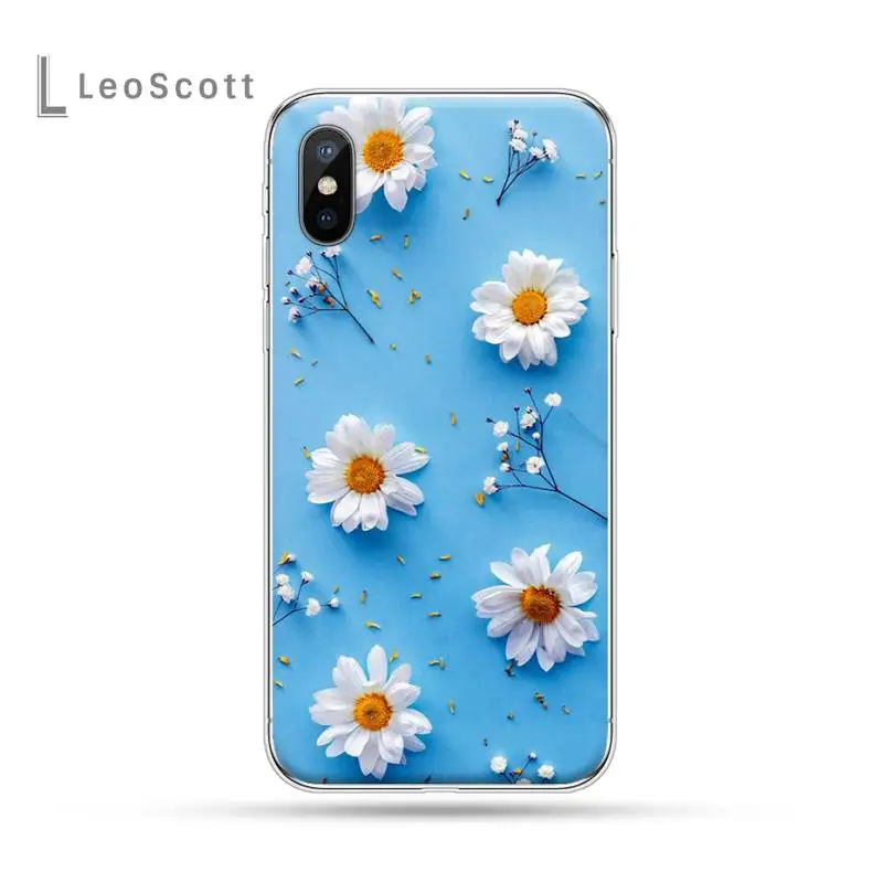 

beautiful Daisy flower art Phone Case For iphone 12 5 5s 5c se 6 6s 7 8 plus x xs xr 11 pro max