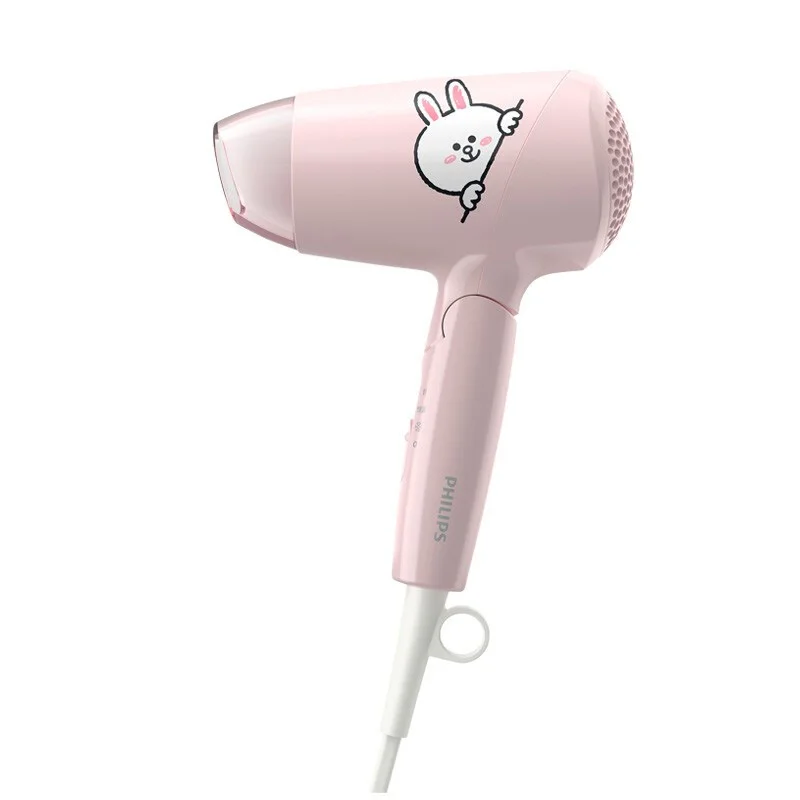 

Hair Dryer Philips Home Dormitory Mini Thermostatic Quick-Drying BHC010/65 LineFriends Joint Series Sweet Powder