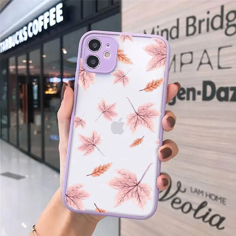 

Pumpkin happy fall lcute cartoon Phone Case matte transparent For iphone 7 8 11 12 plus mini x xs xr pro max cover