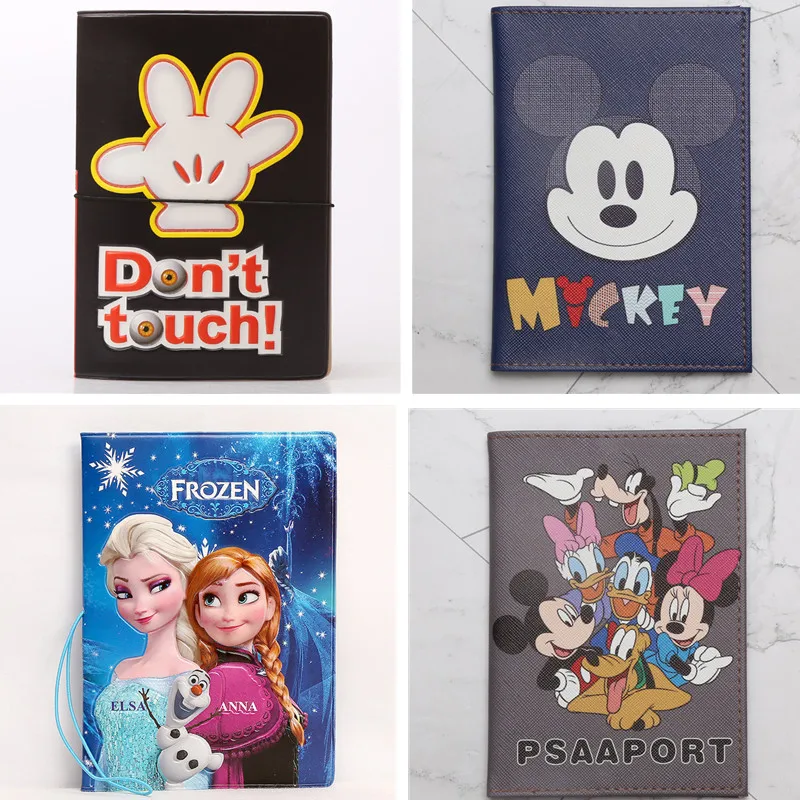 Модная Обложка для паспорта из искусственной кожи Disney чехол с мультяшным принтом