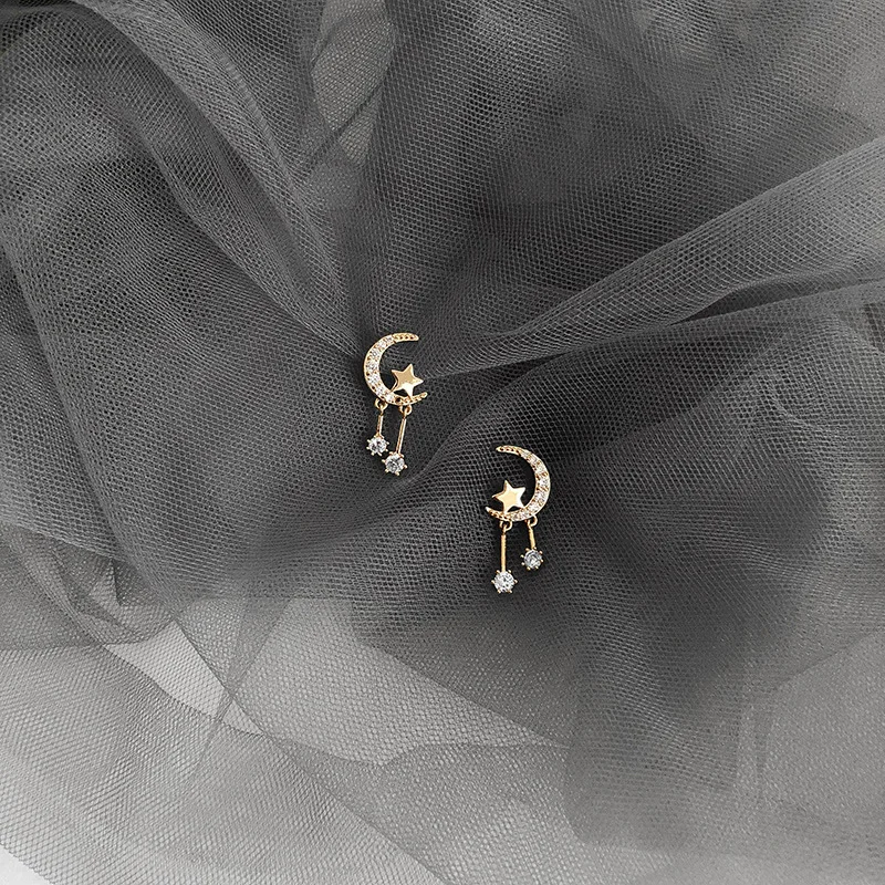 Новинка 2019 стильные женские серьги Dominated в форме полумесяца с кристаллами Модные