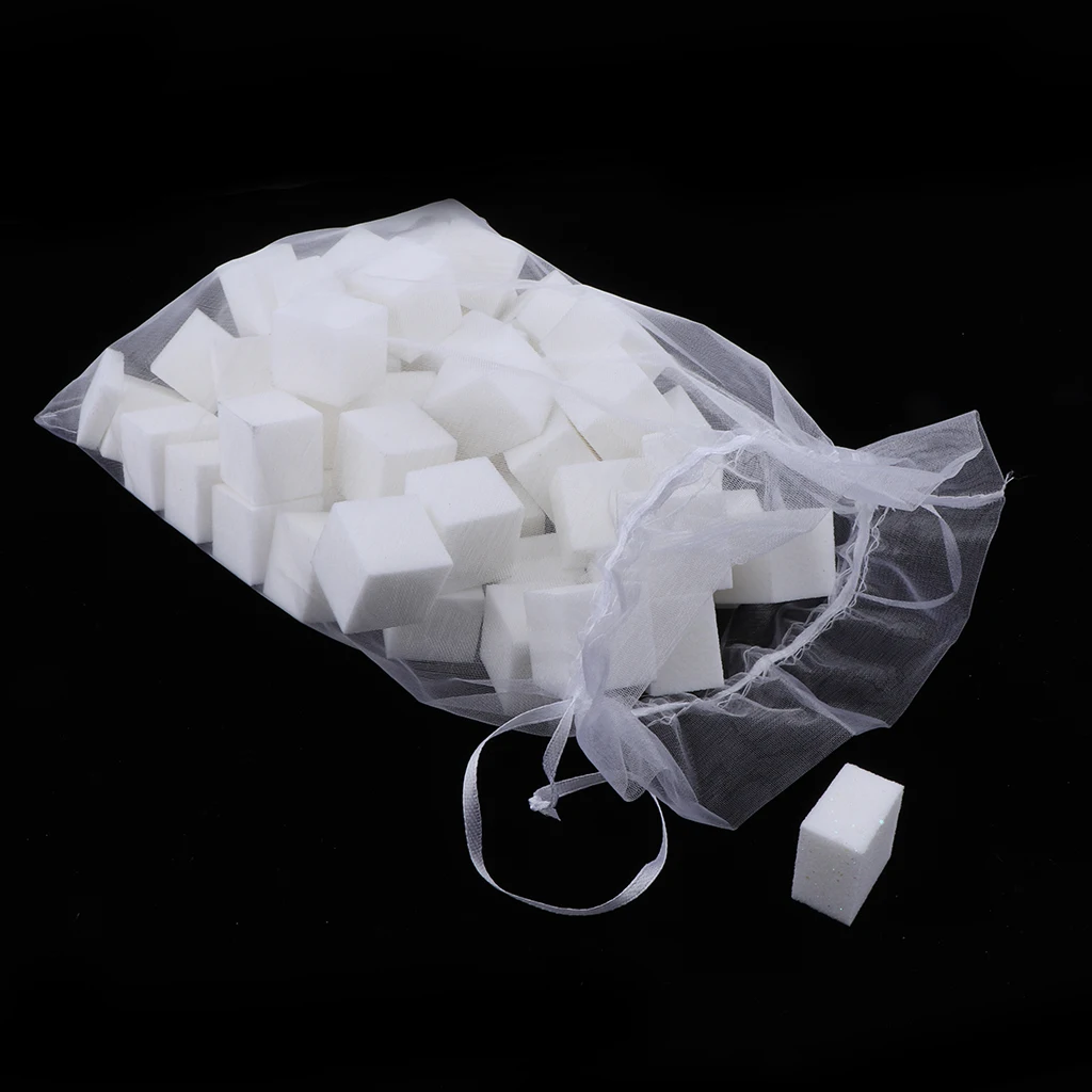60Pcs/Bag White Nail Buffer Sponge Blocks 4 Way Sanding Block Files Professional Nails Polisher Manicure Tool | Красота и здоровье