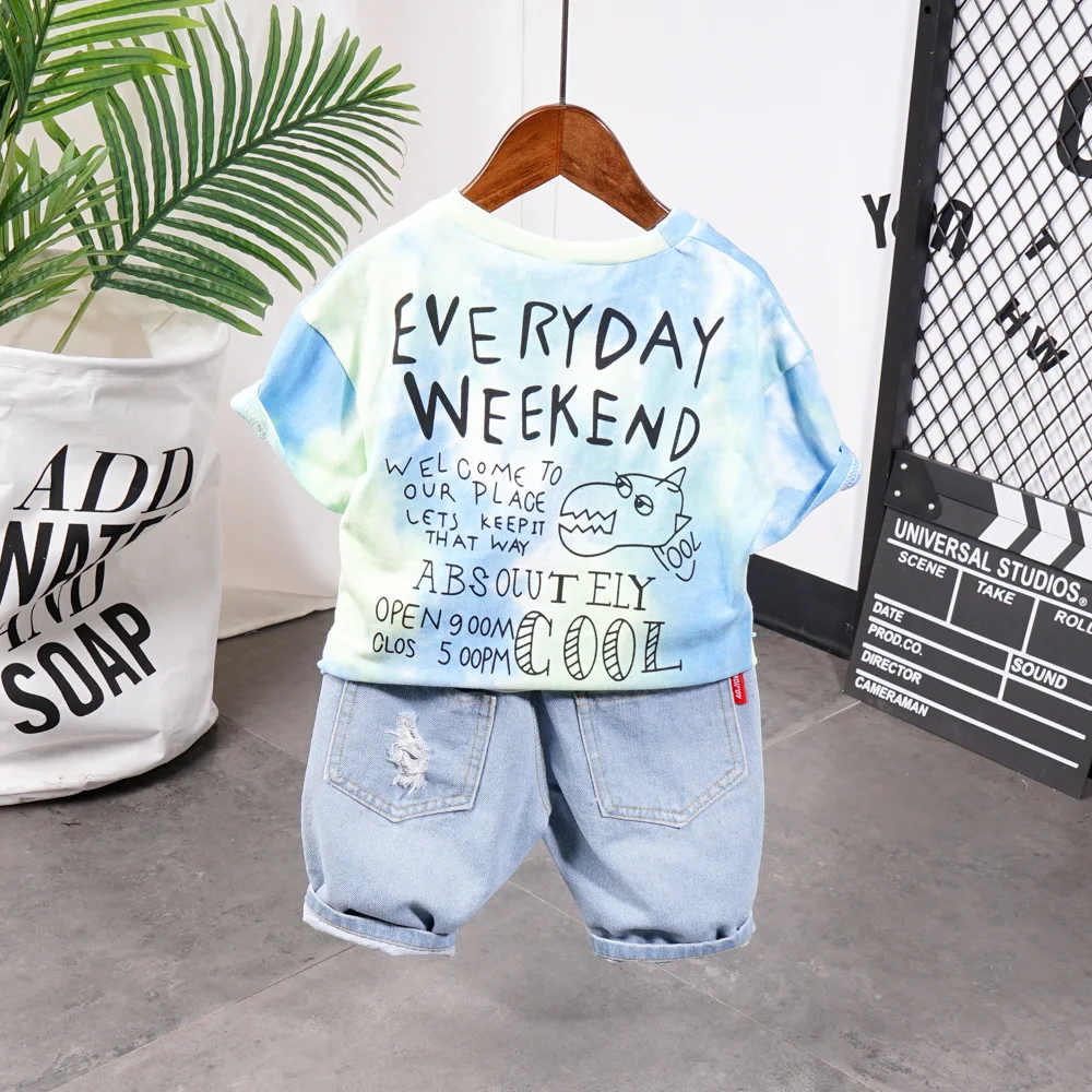 2020 летний спортивный хлопковый костюм с мягкими шортами для маленьких детей