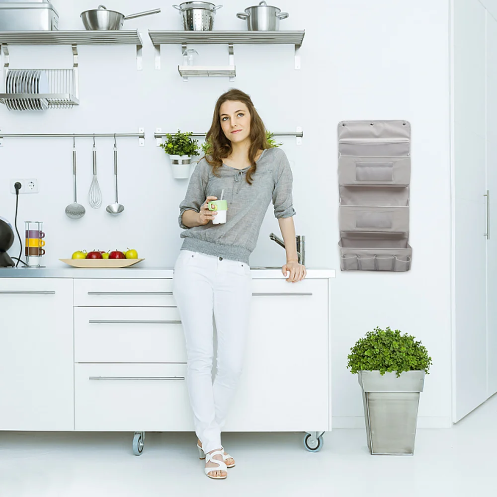 

3 Layers Door Closet Hanging Storage Organizer Practical Wall Storage Organizer