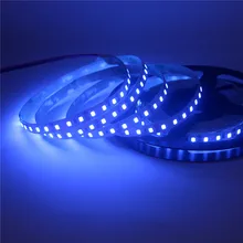 UV LED 스트립 빛 12V DC 2835 SMD 0.5M 1M 2M 3M 4M 5M 60/120 leds/m 리본 보라색 유연한 자외선 테이프 DJ 형광