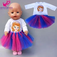 17 inch doll lace princess dress fit for 43cm new born baby doll dress 18 inch doll skirt