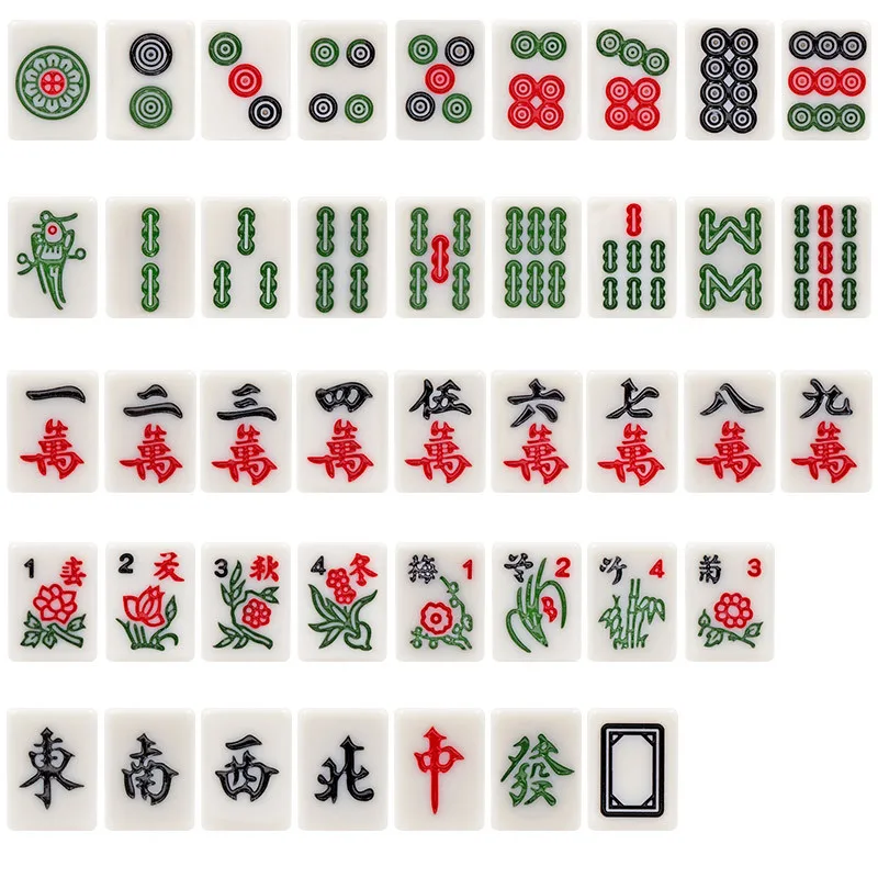22# Mini mahjong with folding table Chinese Mah-Jong tile 144pcs Portable Tile whole set | Спорт и развлечения