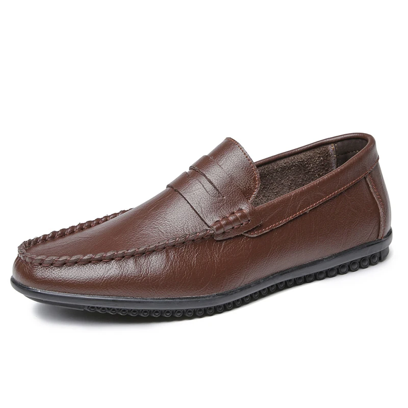 CLAXNEO Man Shoes Slip on 2020 Summer Men's Leather Shoe Soft Breathable Flat Loafers Male Moccasins Leisure Footwear New | Обувь