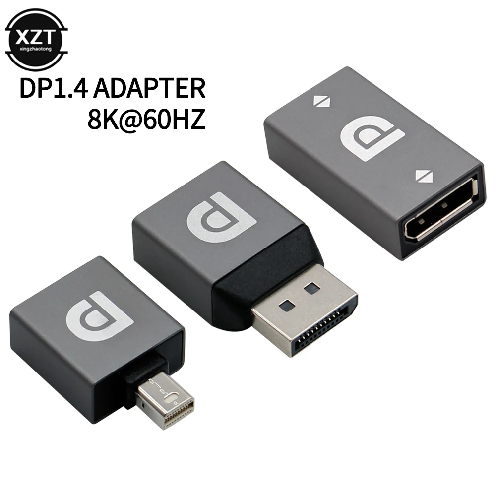 Converter HDMI-Compatible Adapter 8K@60HZ Female to Female or male to Female Connector DP to HDMI-compatible AdapterFor PC TV