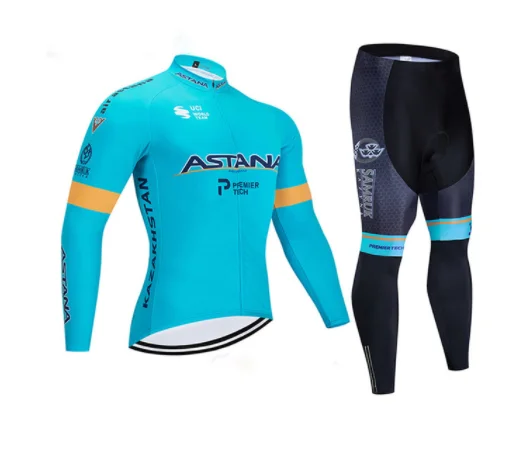 

2021 new team cycling suit long-sleeved suit for men and women team version coloured mountain bike cycling suit 1