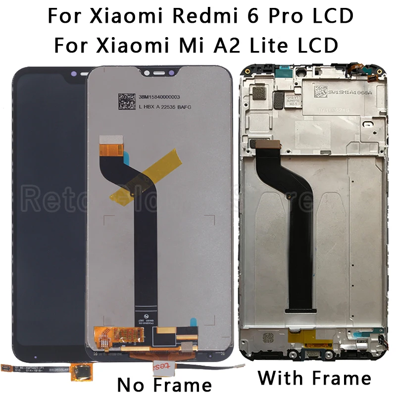 Для Xiaomi mi A2 Lite 5 84 &quotЖК-дисплей сенсорный экран дигитайзер аксессуары Замена для
