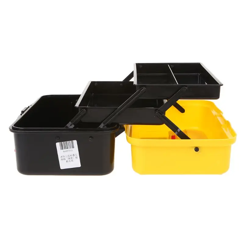 

3 Layer Folding Tool Storage Box Portable Hardware Toolbox Multifunction Car Repair Container Case